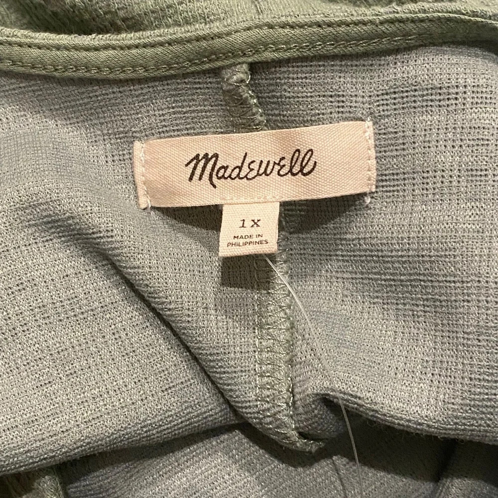 New! Madewell V-neck Wrap Dress, light green nwt 16314 - Picture 6 of 11
